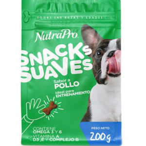 Nutrapro snacks suaves sabor pollo para perro 200 g
