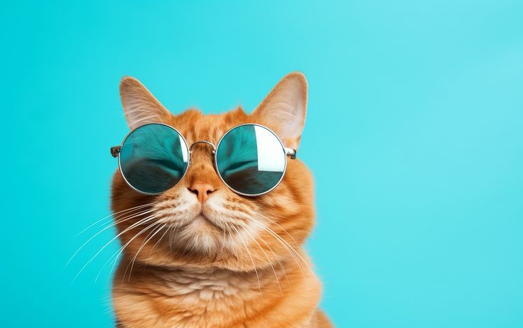 Gato con gafas de sol