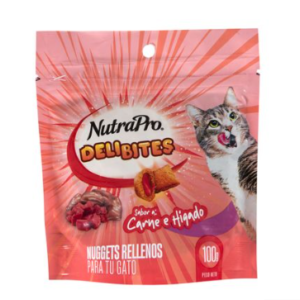 Nutrapro Nuggets rellenos de carne e hígado para gato 100 g