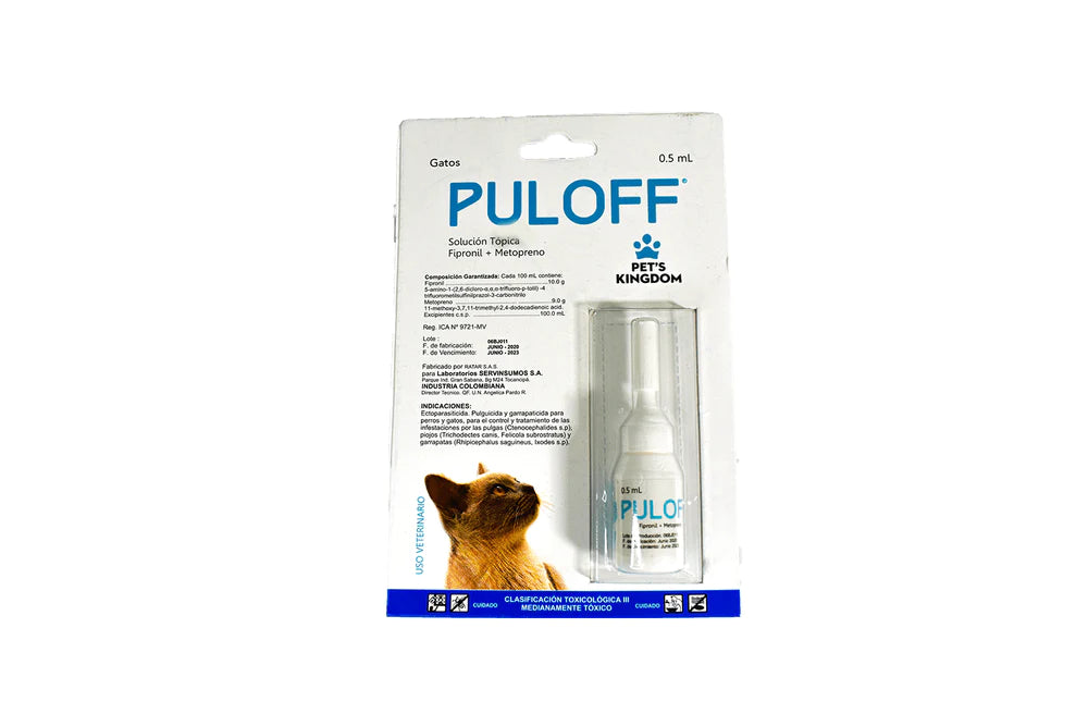 Puloff Antiparasitario Externo para Gato 0,50 ml 1 Puloff antiparasitario externo para gato 0,50 ml