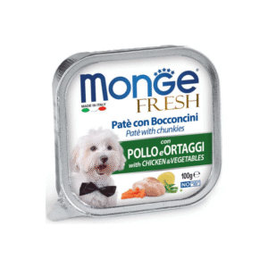 Monge Fresh paté de pollo y verduras para perro 100 g