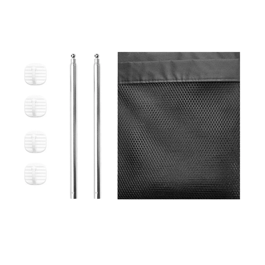 Puerta plegable de malla para perros 72 x 112 cm 3 puerta para perros