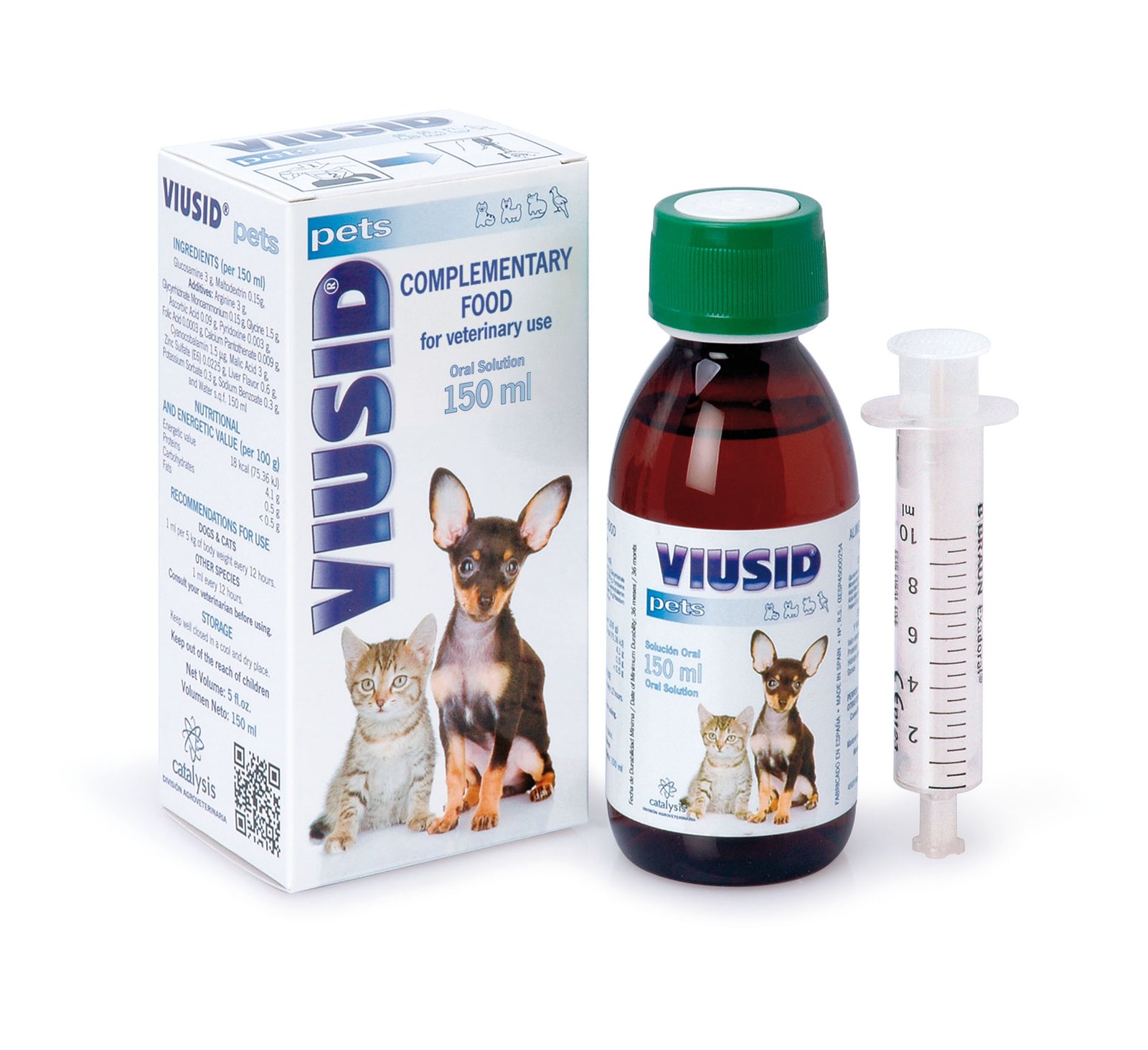 Viusid Pets Solución Oral (Frasco 150 ml) 1 Viusid Pets Solución Oral (Frasco 150 ml) para perros y gatos