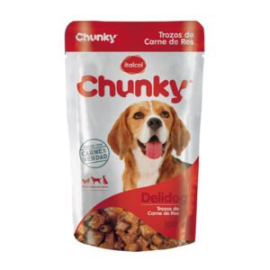 Chunky Delidog Pouch Trozos de Res Adulto 100 g