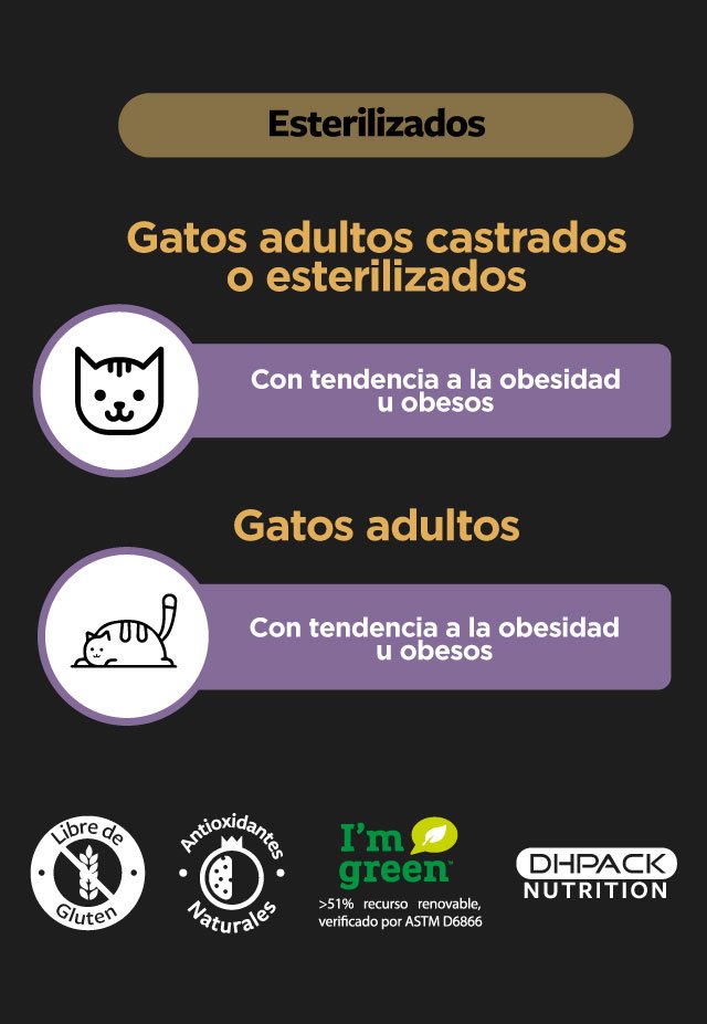 Agility Gold Gatos Esterilizados 3 Agility Gold Gatos Esterilizados, detalle del producto