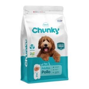 Chunky Adulto Pollo, vista frontal del empaque