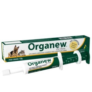 Organew Pet Pasta Probiótico y Prebiótico para Perro y Gato 12 g, jeringa de 12 g