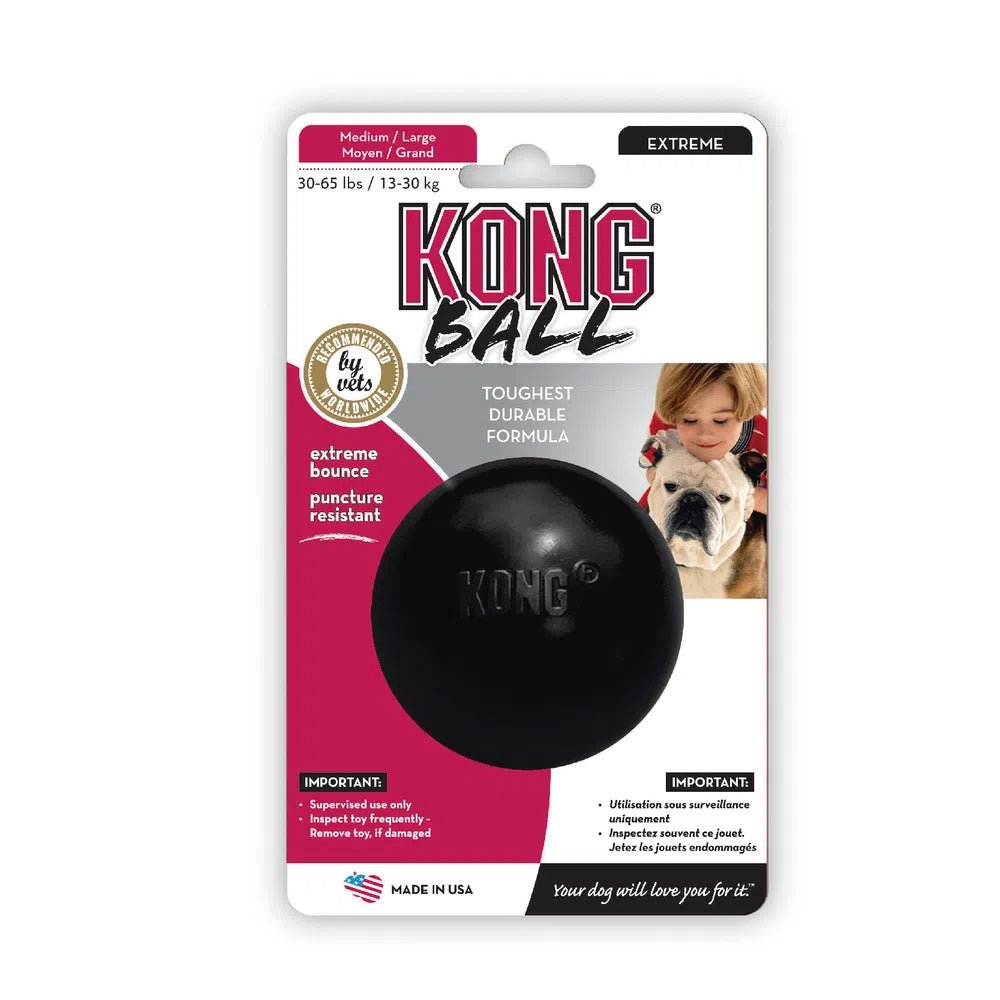 KONG Extreme Ball Pelota de Caucho Perro Talla M 3 KONG Extreme Ball Pelota de Caucho Perro Talla M, detalle del producto