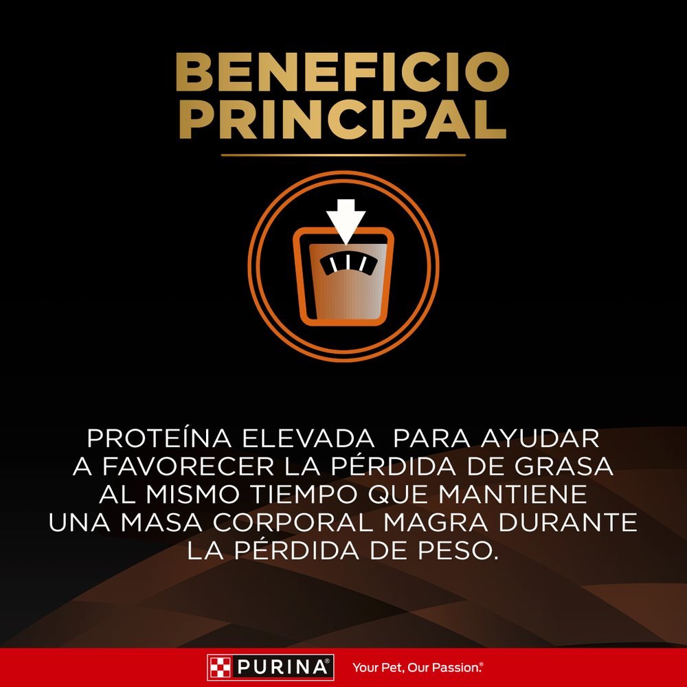 Pro Plan Veterinary Diets OM Overweight Management Perro Lata 13,3 oz 2 Pro Plan Veterinary Diets OM Overweight Management Perro Lata 13,3 oz, vista lateral del empaque