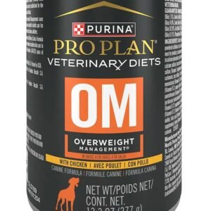Pro Plan Veterinary Diets OM Overweight Management Perro Lata 13,3 oz, vista frontal del empaque
