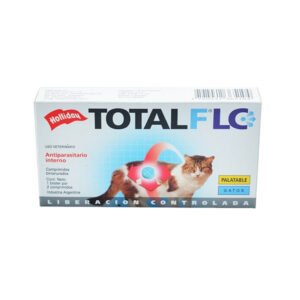 Total Full LC Gatos Desparasitante Interno (Caja x 2 Tabletas), vista frontal del empaque